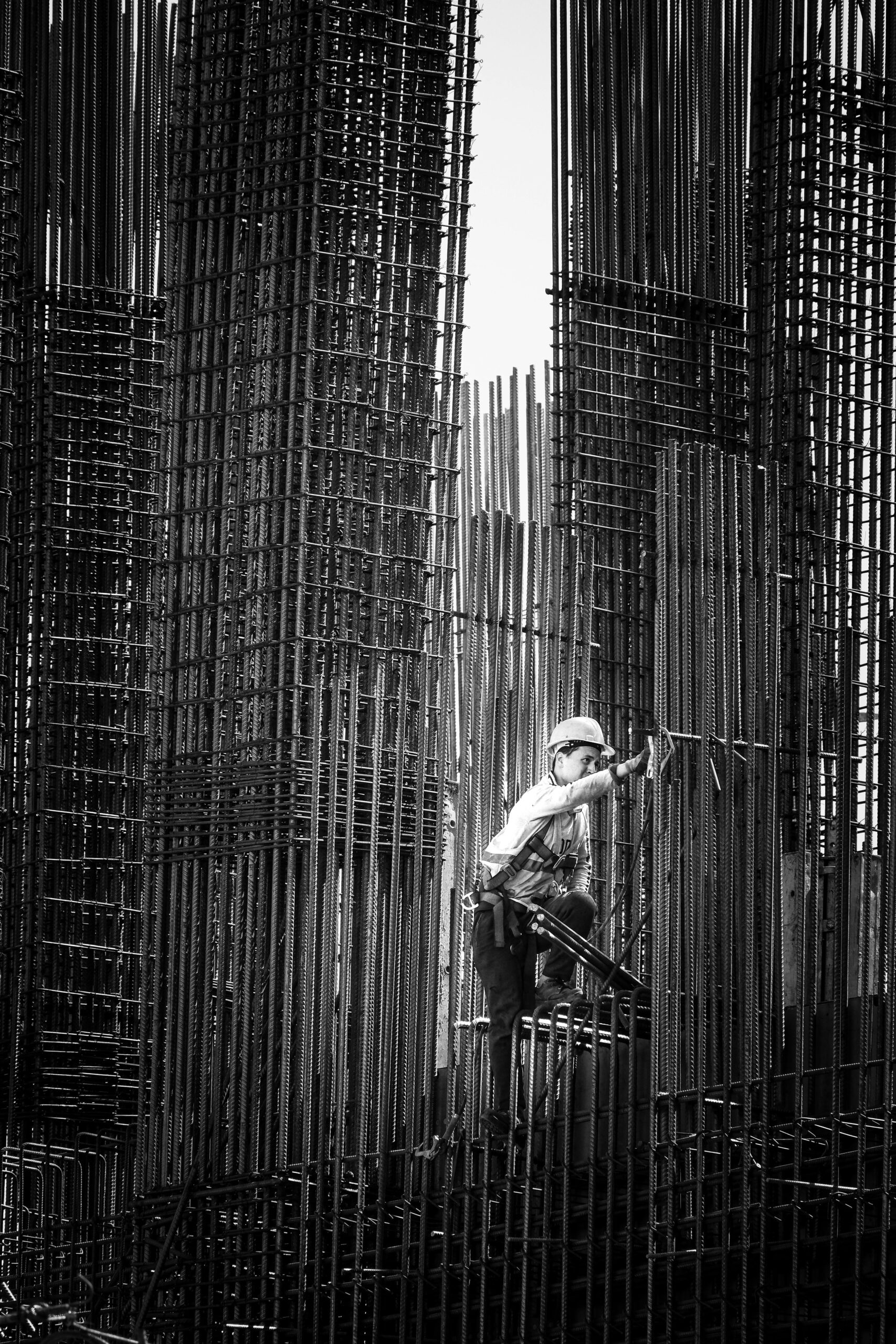 munkás munka közben